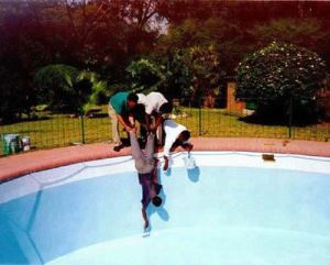 How to paint a pool (in Lusaka, Zambia)